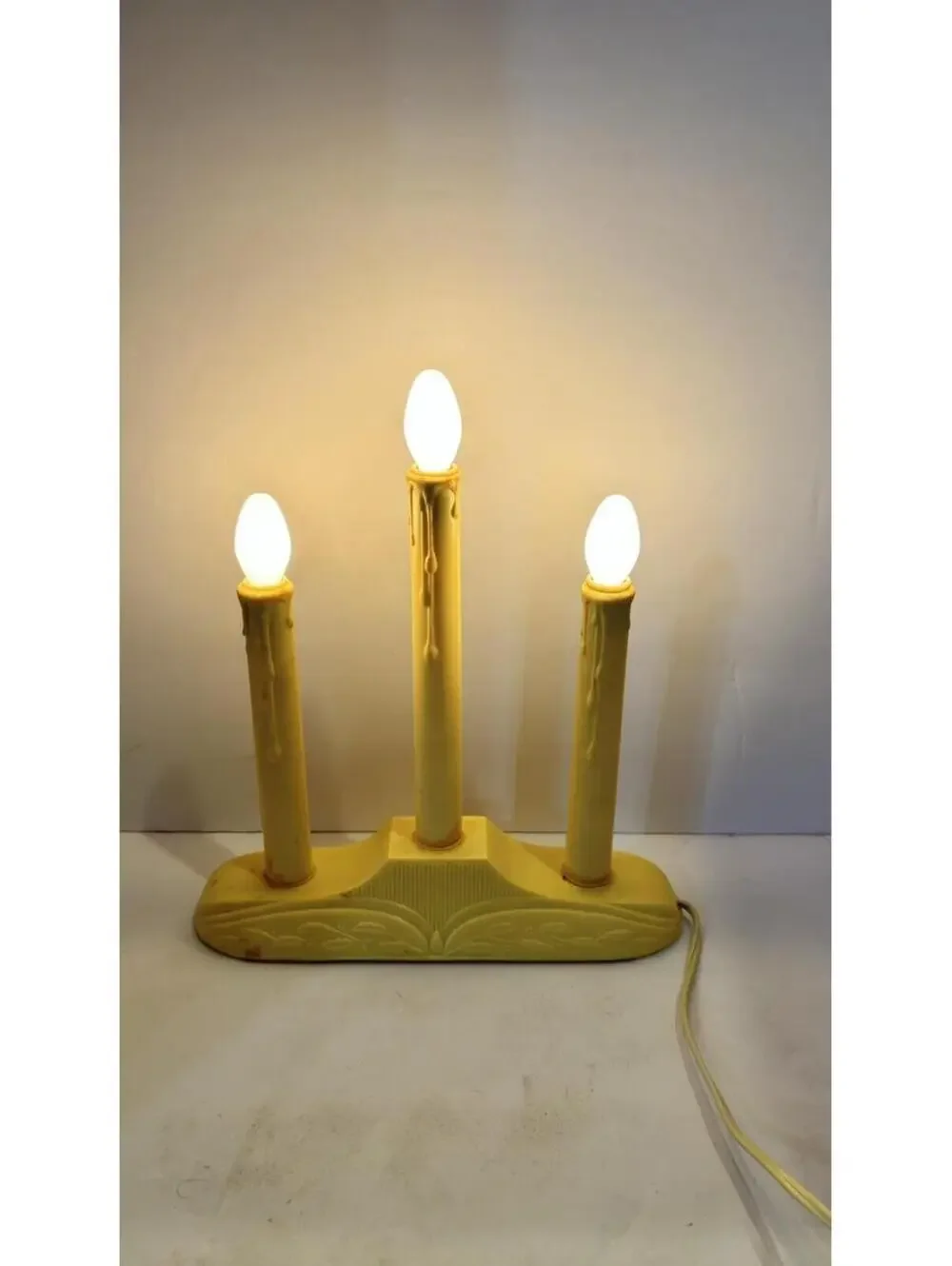 Vintage 50’s 3 Light Window Candles Tested And Works Pre Owned In Original Box